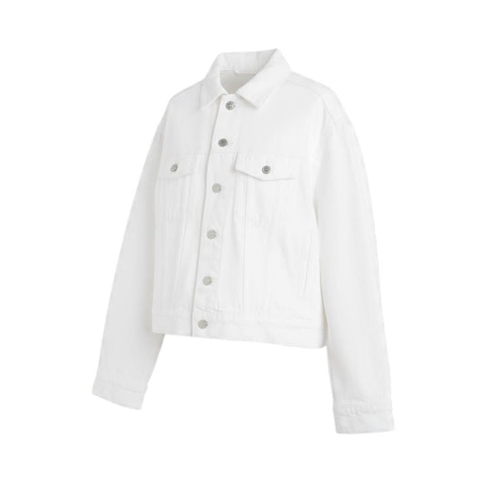 VESTE EN JEANS BLANCHE H&M LARGE