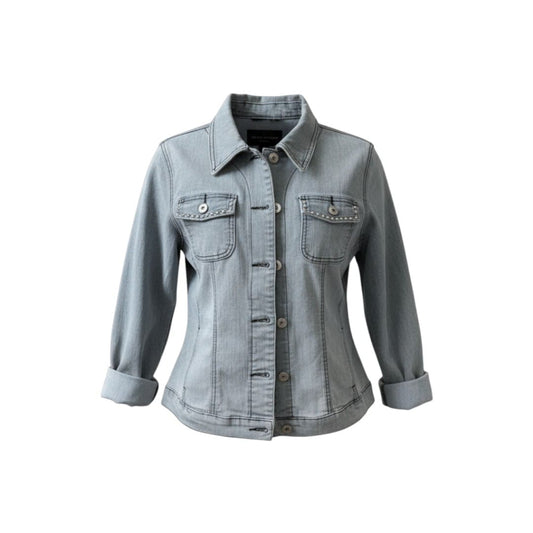 VESTE EN JEANS GRISE MEDIUM
