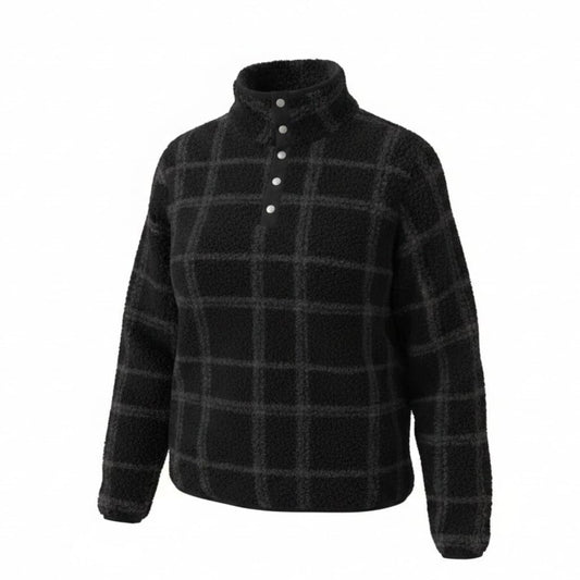 VESTE EN MOLLETON CARRAUTÉ NOIR ORAKI MEDIUM